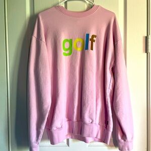 Golf Wang pink sweat shirt size L